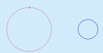 2つの円の接線の作成